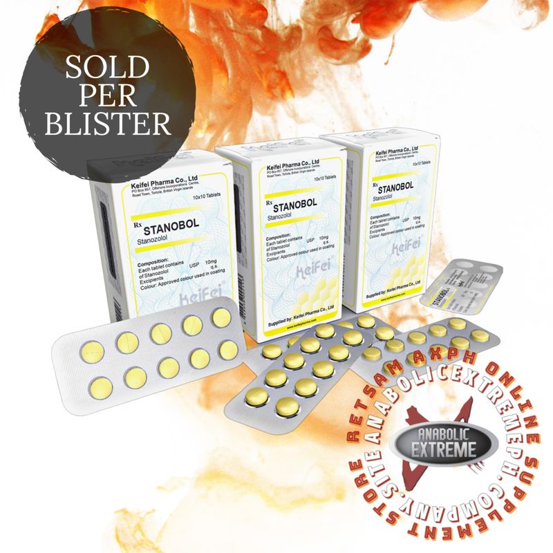 RETAIL PER BLISTER PACK Keifei Pharma Stanobol 10mg x 10 Tablets Blister Pack