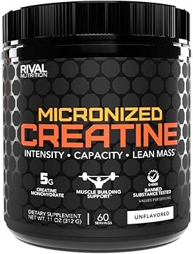 RIVAL MICRONIZED CREATINE 300G 60 SERVINGS