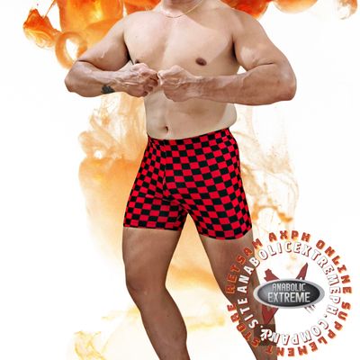 BETLOWG SHORTS (COMFY and SEXY) RED/BLACK CHECKERS