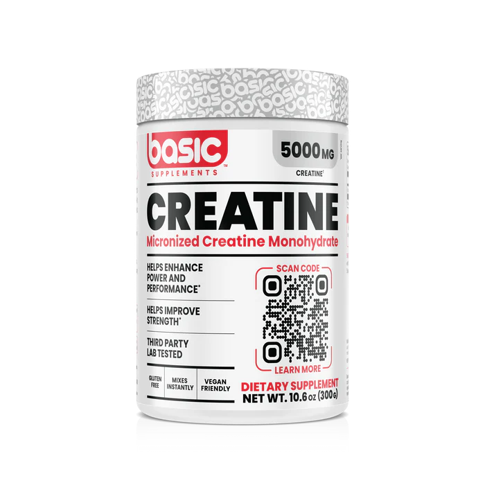 Basic Supplements Creatine 300g (Micronized Creatine Monohydrate)