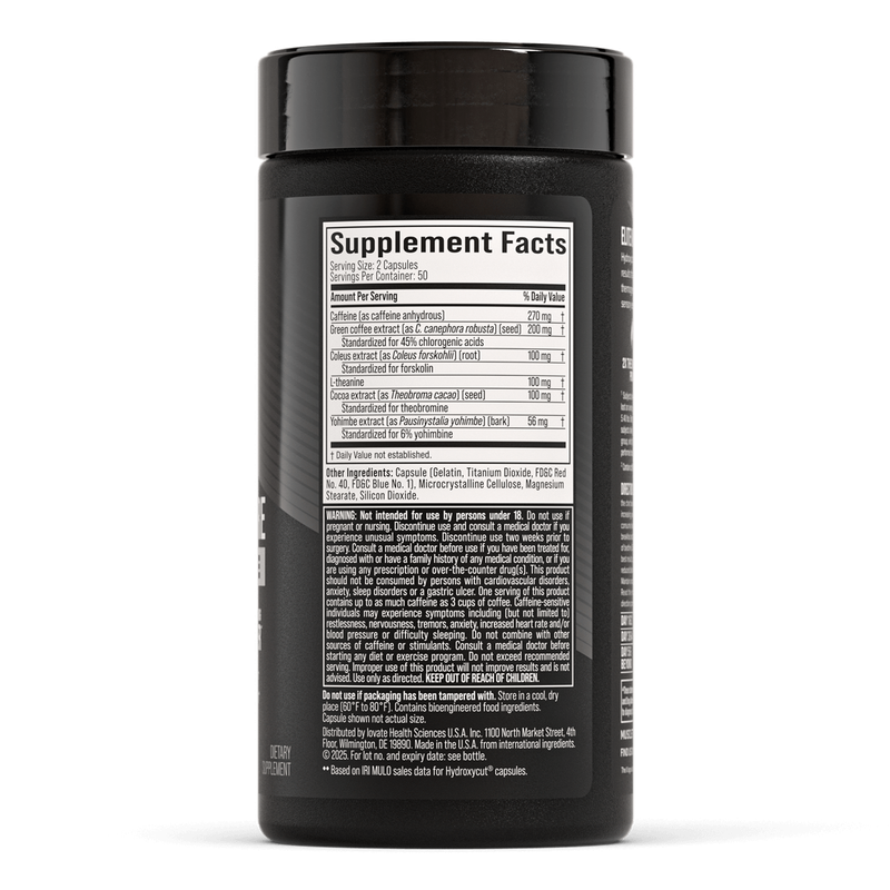 MUSCLETECH HYDROXYCUT HARDCORE ELITE