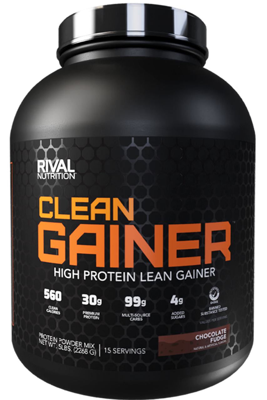 RIVAL CLEAN GAINER, Size: 5LBS, Pick Your Flavor: Chocolate Fudge
