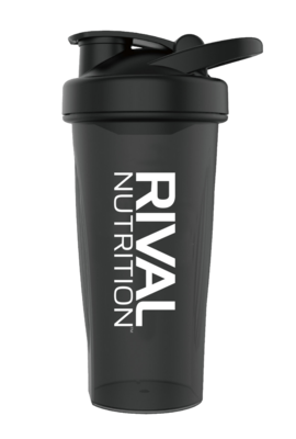 RIVAL NUTRITION BLACK SHAKER WITH HANDLE