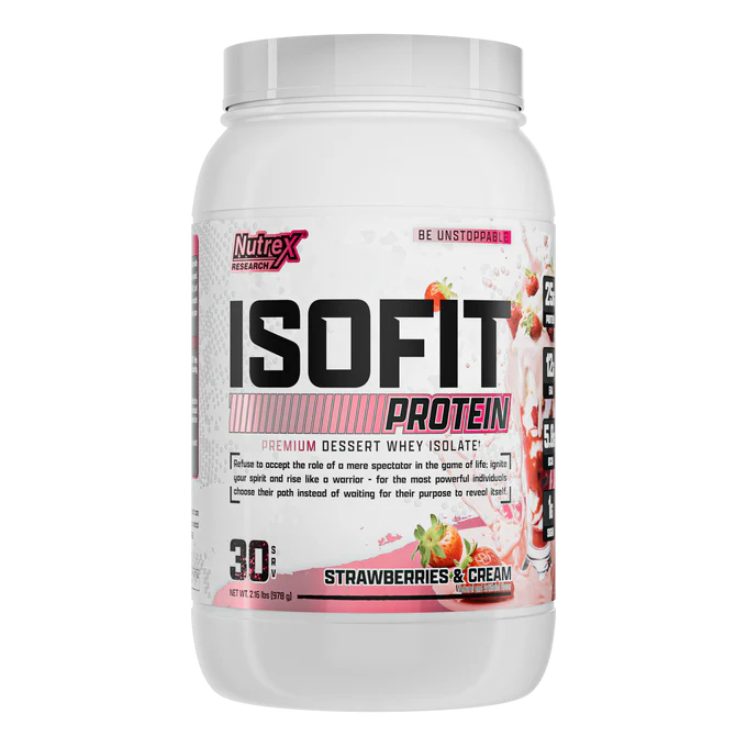NUTREX ISOFIT 2lb &amp; 5lb, Size: 2LB, Pick Your Flavor: STRAWBERRIES AND CREAM