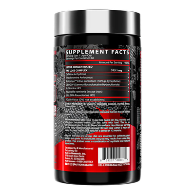 NUTREX Lipo-6 Black UC The Ultimate Thermogenic Fat Burner