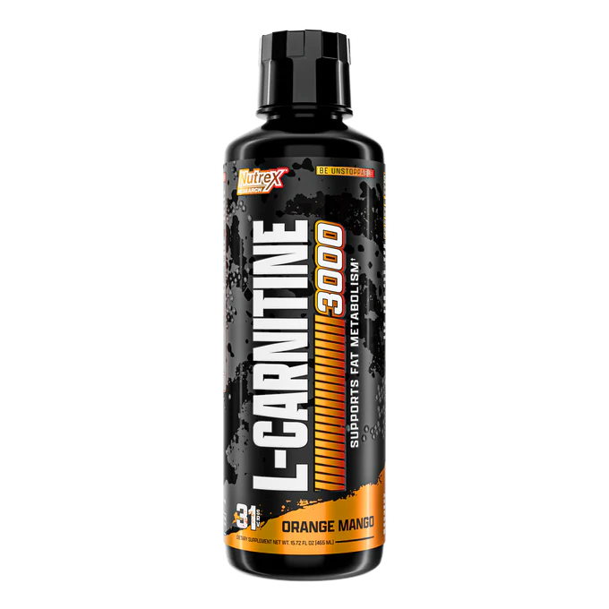 NUTREX Liquid Carnitine 3000 Liquid Fat Burning For Max Performance, Pick Your Flavor: Orange Mango