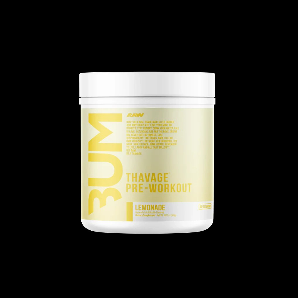 RAW BUM THAVAGE PRE-WORKOUT Exp. Date 11/2026 🔥, Pick Your Flavor: Lemonade Exp. 10/2026 🔥