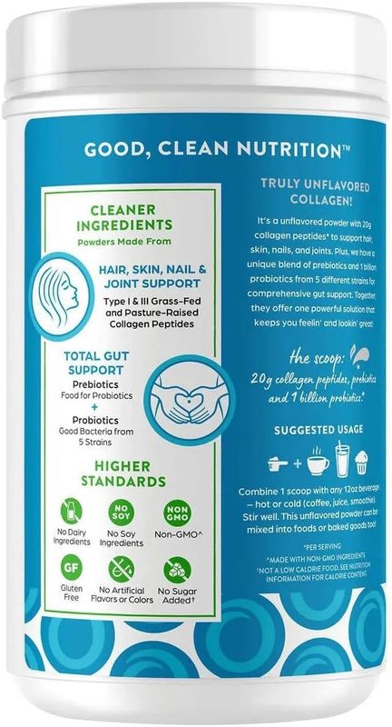 Orgain Collagen Peptides + Probiotics Unflavored