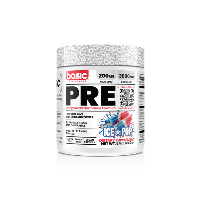 Basic Supplements PRE Energy &amp; Performance Formula Exp. Date 12/2026 🔥