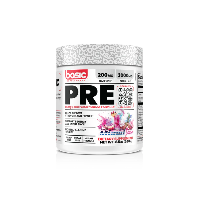 Basic Supplements PRE Energy &amp; Performance Formula Exp. Date 12/2026 🔥