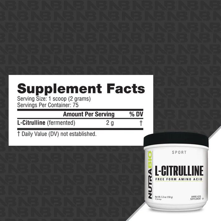 NUTRABIO L-Citrulline Powder 150g