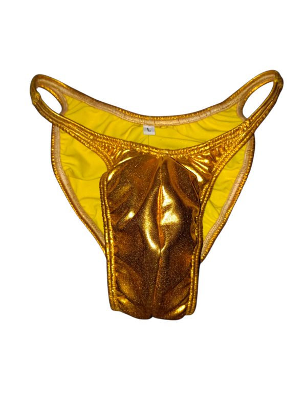 METALLIC BRONZE BODYBUILDING POSING TRUNKS