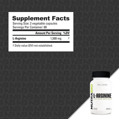 NUTRABIO L-Arginine (750mg)