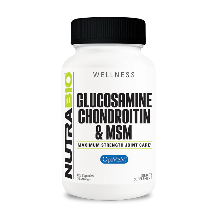 NUTRABIO Glucosamine, Chondroitin, &amp; MSM 120 Capsules