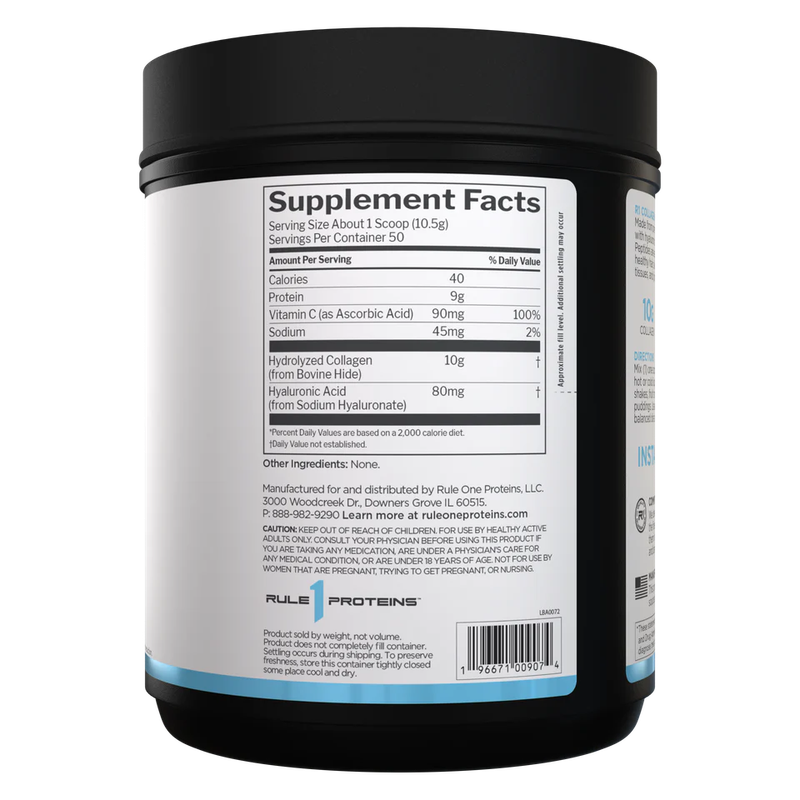 RULE 1 Collagen Peptides 50 Servings Unflavored