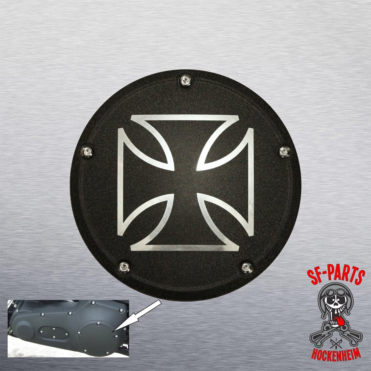 SF-Parts Derby Cover 5 Loch für Harley Davidson Big Twin® ab BJ 1999 (ca.185mm ø)
