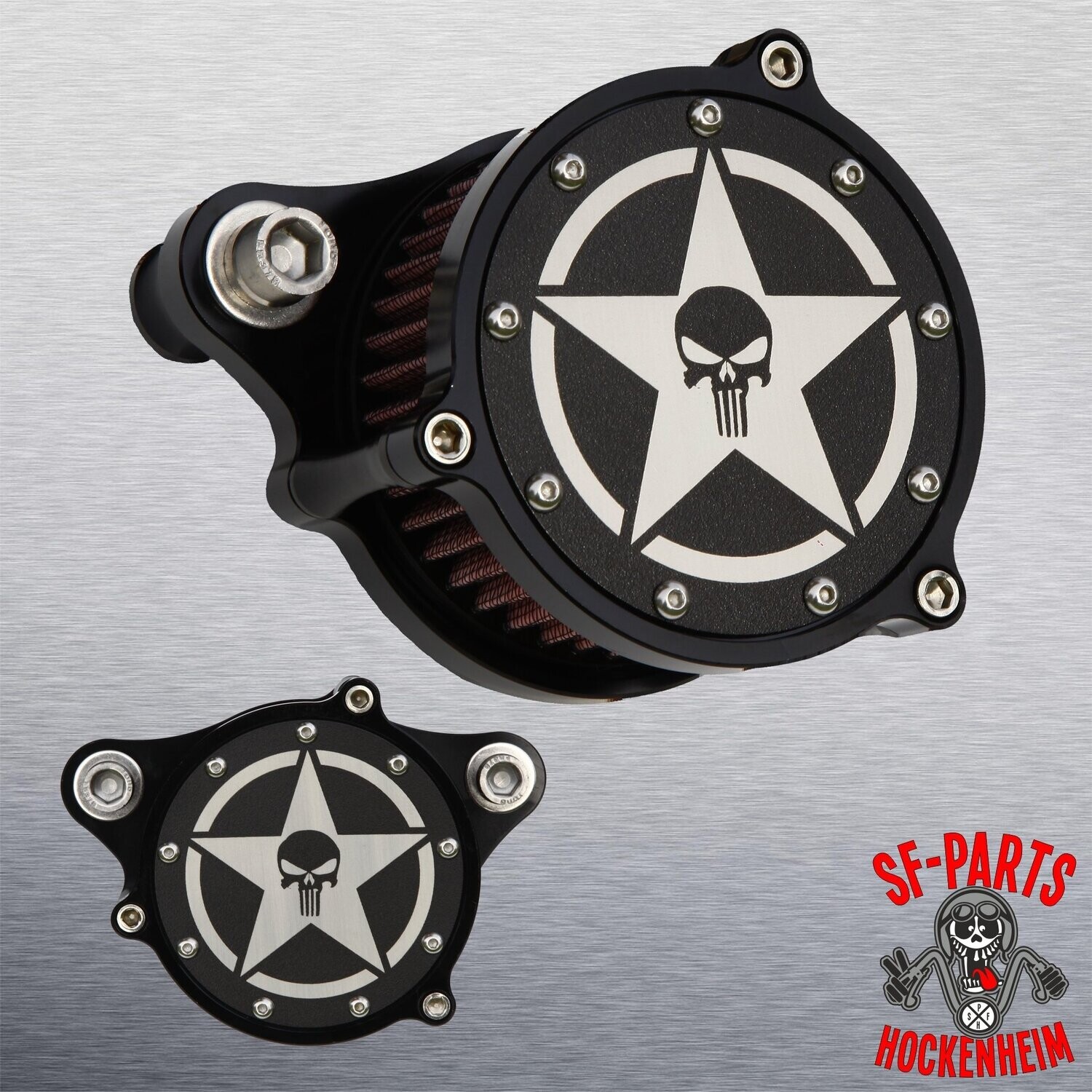 SF-Parts Mini Billet Alu Luftfilter für Harley Davidson Sportster®