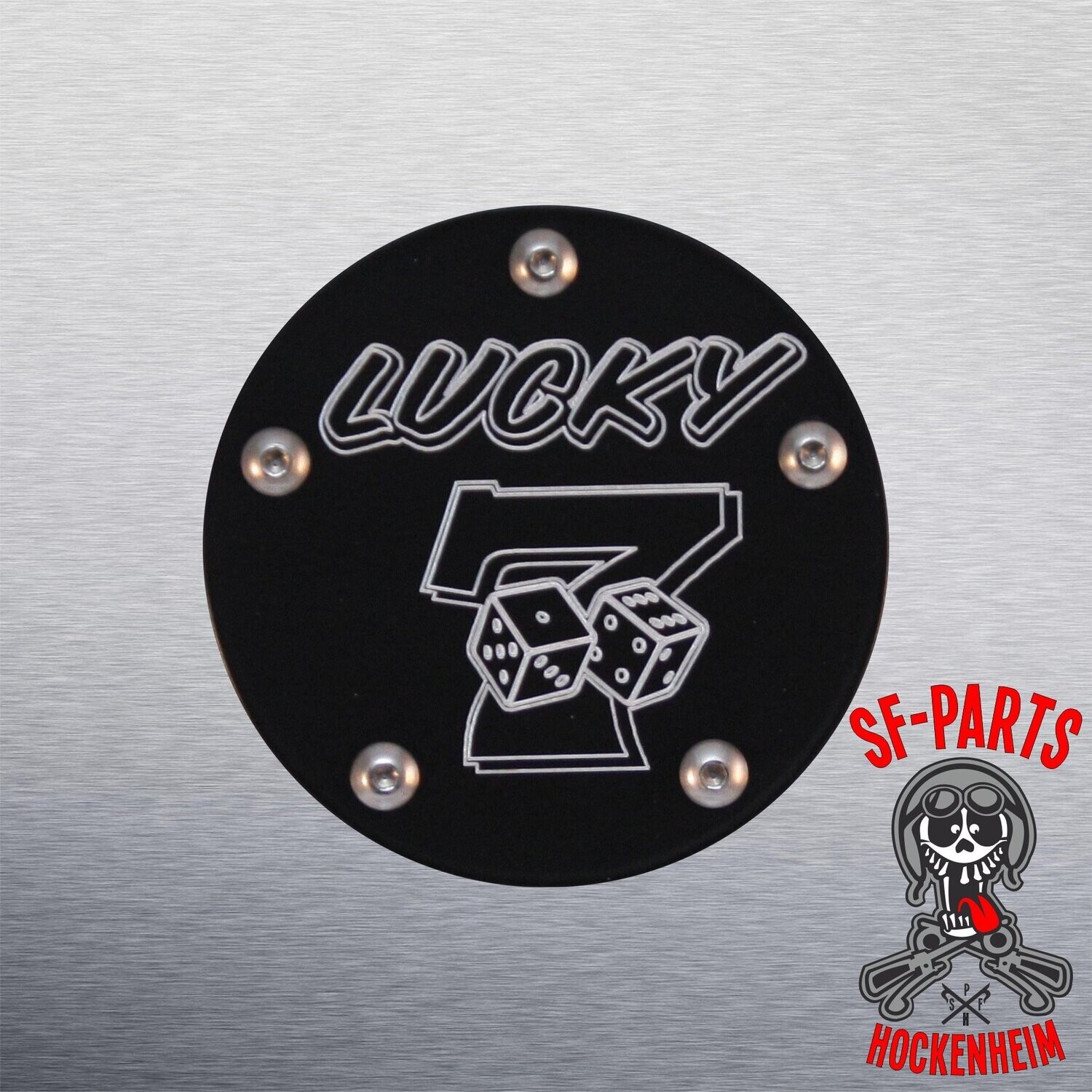 SF-Parts Point Cover / Timer Cover / Zündungsdeckel 5 Loch HD Big Twin® ab BJ 2000