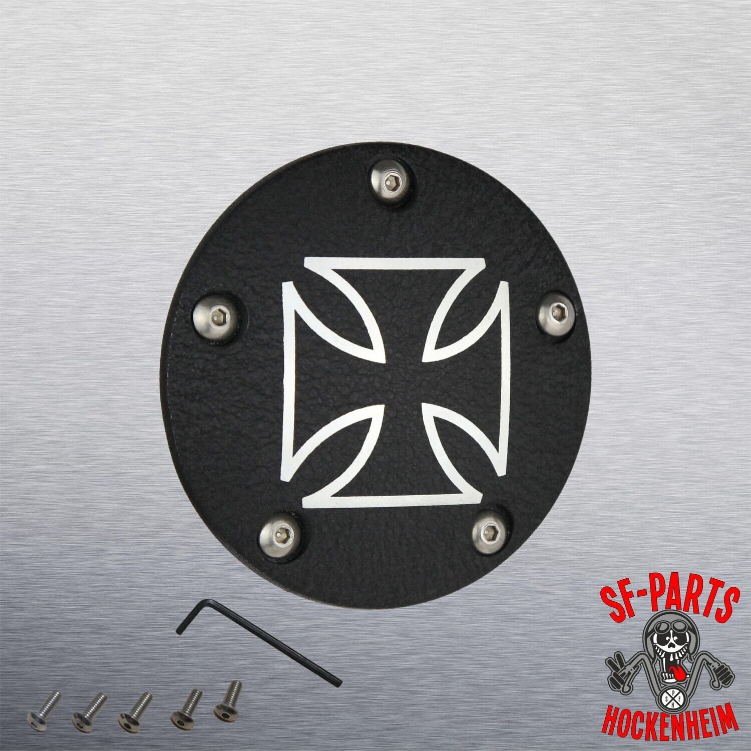SF-Parts Domed Point Cover / Timer Cover / Zündungsdeckel 5 Loch HD Big Twin® ab BJ 2000