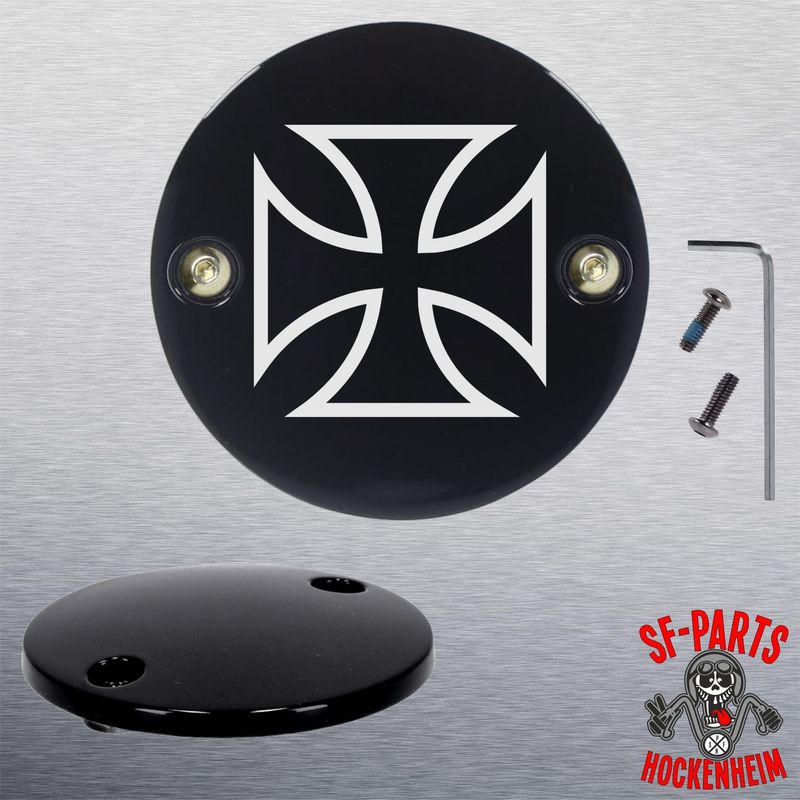 SF-Parts Point Cover / Timer Cover / Zündungsdeckel 2 Loch für Harley Davidson®  Big Twin® ab BJ 2018