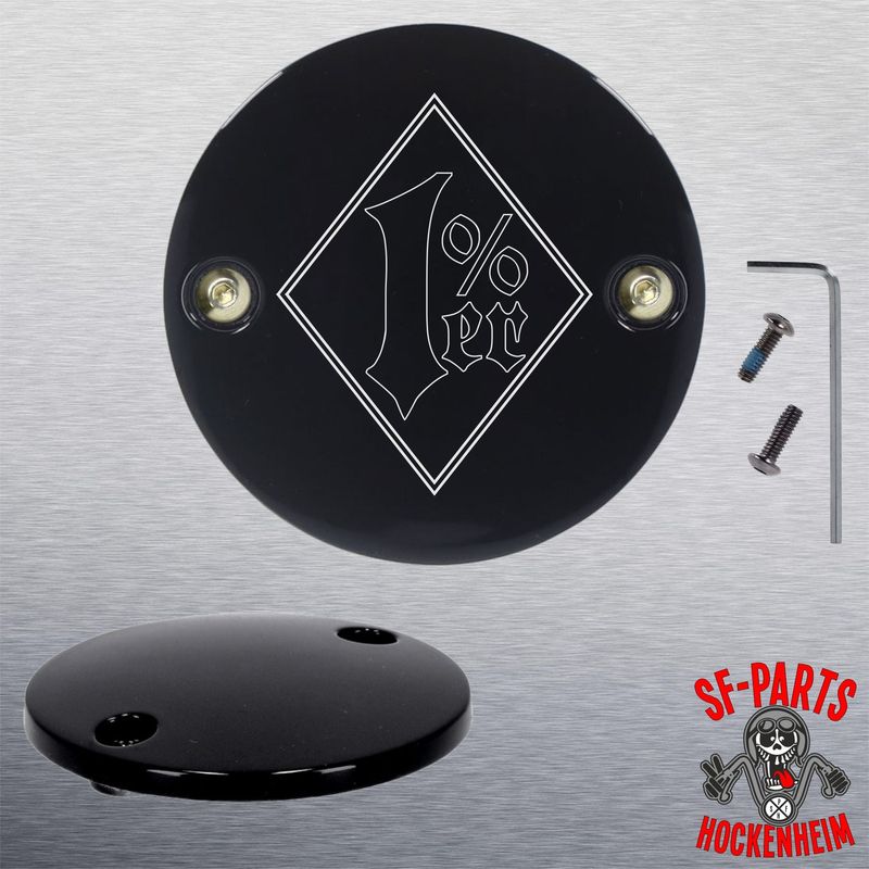 SF-Parts Point Cover / Timer Cover / Zündungsdeckel 2 Loch für Harley Davidson®  Big Twin® ab BJ 2018
