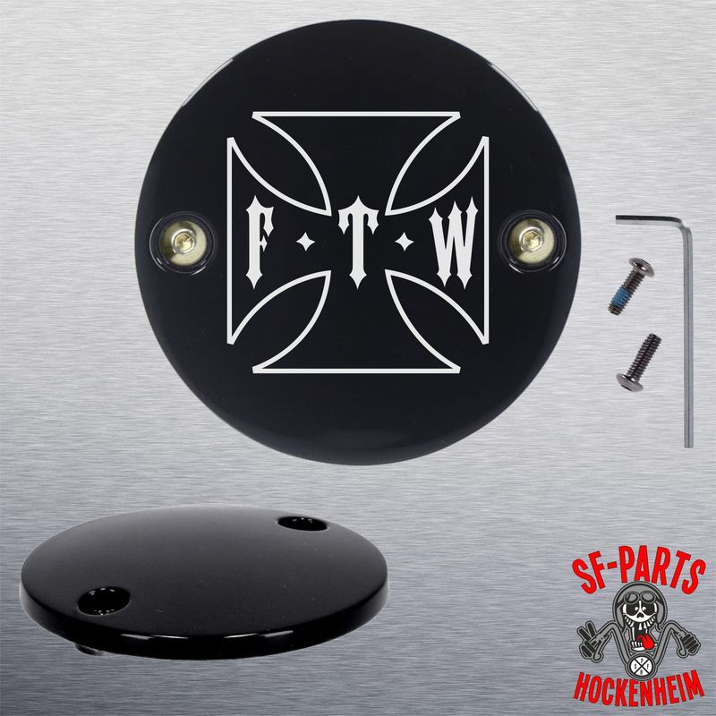 SF-Parts Point Cover / Timer Cover / Zündungsdeckel 2 Loch für Harley Davidson®  Big Twin® ab BJ 2018