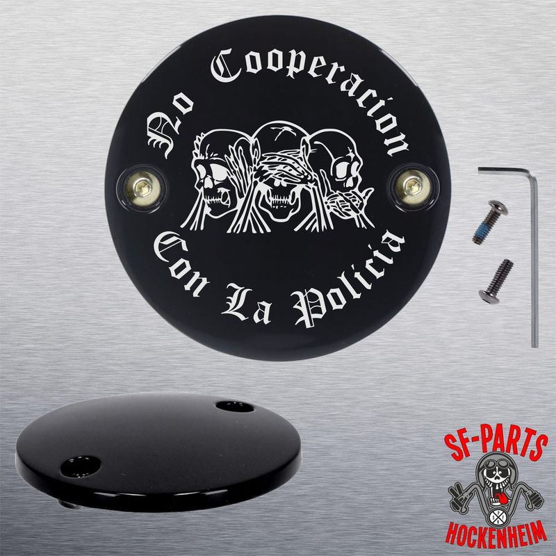 SF-Parts Point Cover / Timer Cover / Zündungsdeckel 2 Loch für Harley Davidson®  Big Twin® ab BJ 2018