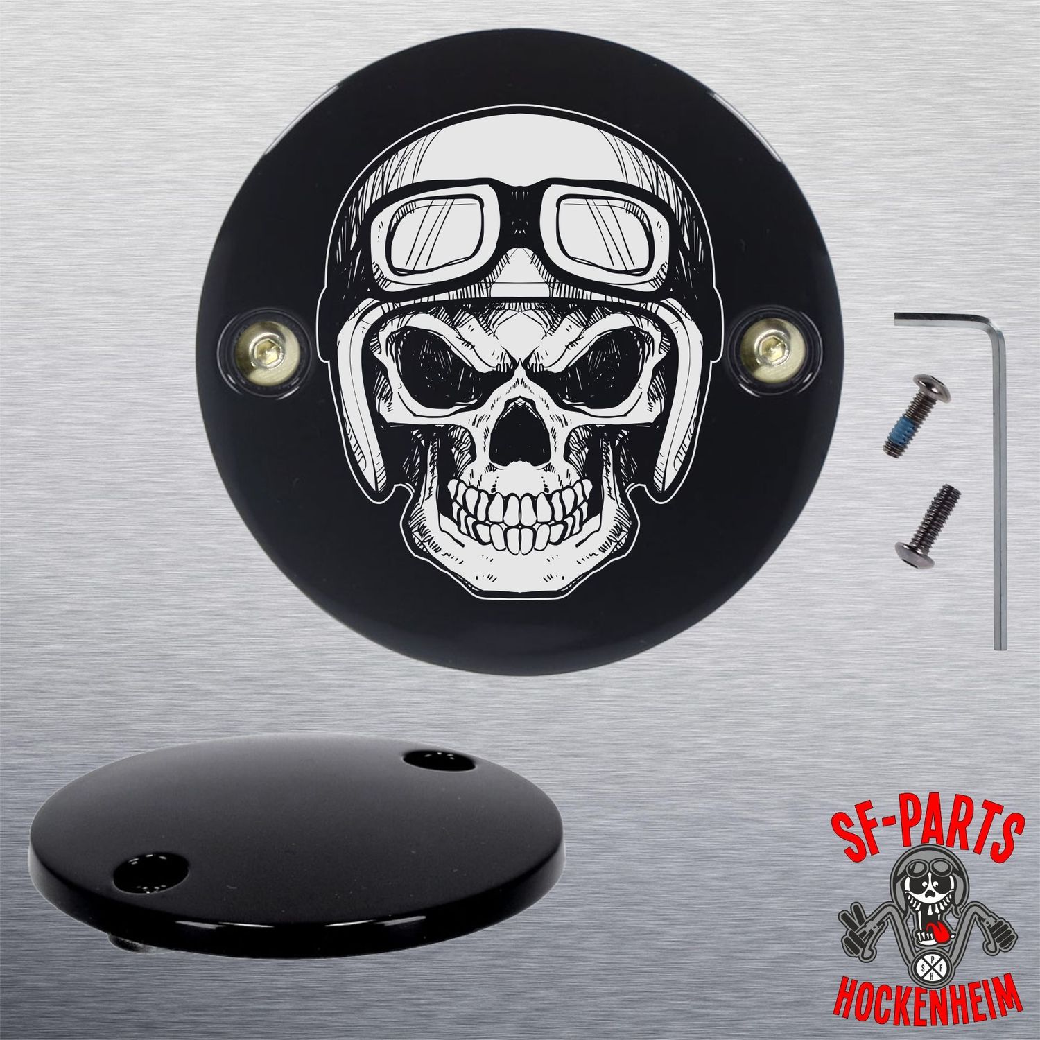 SF-Parts Point Cover / Timer Cover / Zündungsdeckel 2 Loch für Harley Davidson®  Big Twin® ab BJ 2018