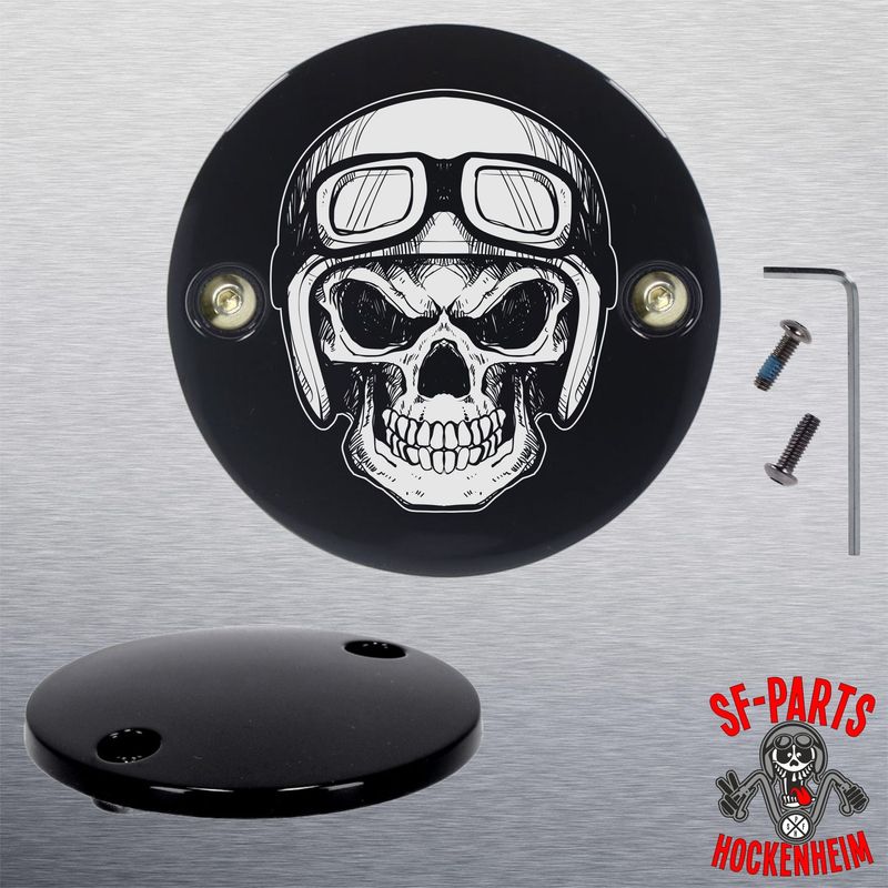 SF-Parts Point Cover / Timer Cover / Zündungsdeckel 2 Loch für Harley Davidson®  Big Twin® ab BJ 2018