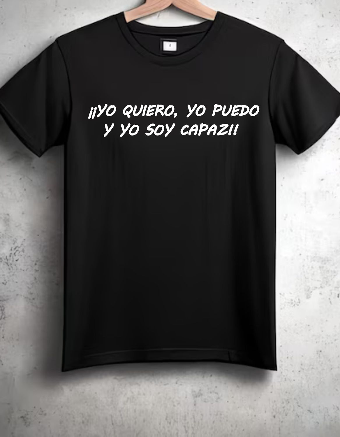 CAMISETA NEGRA YO QUIERO