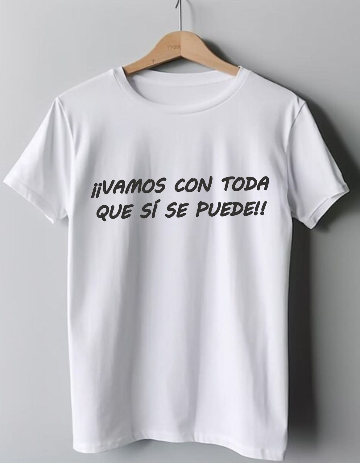 CAMISETA BLANCA VAMOS CON TODA