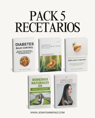PACK DE 5 RECETARIOS DIGITALES PROMOCIÓN LIMITADA