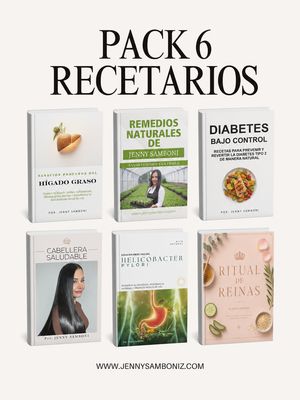 PACK DE 6 RECETARIOS DIGITALES PROMOCIÓN LIMITADA