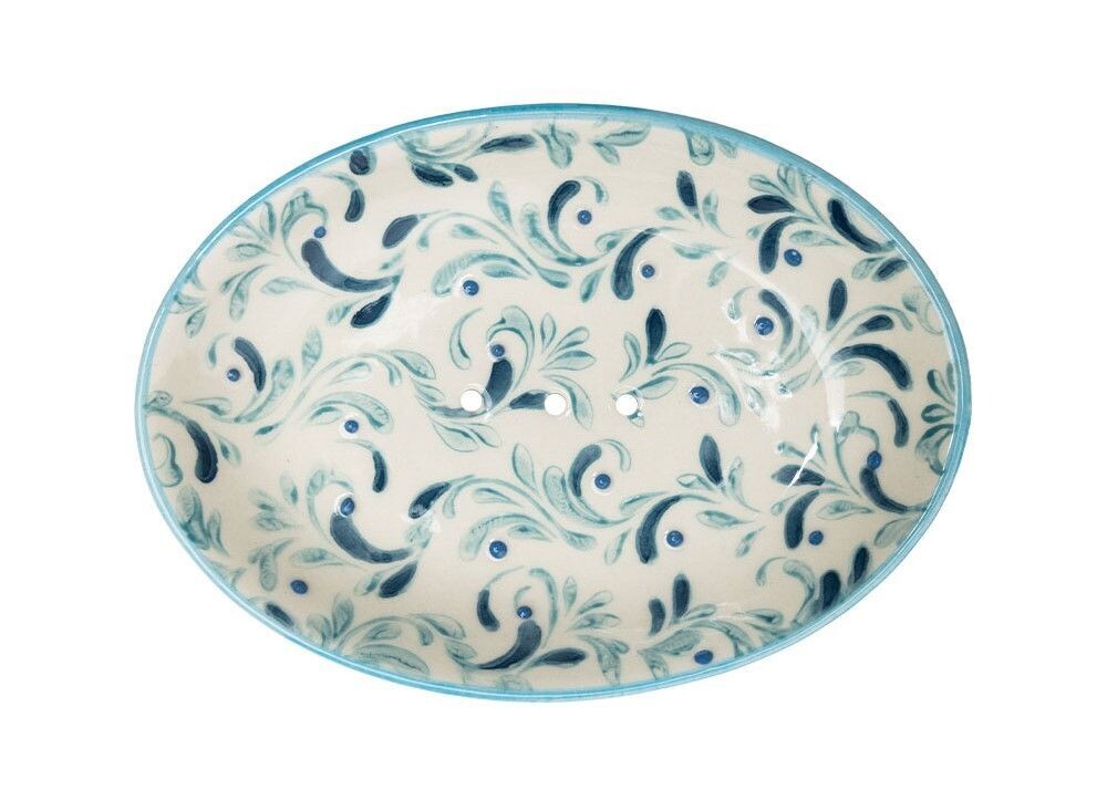 TRANQUILLO - Seifenschale - Oval - Oriental - Petrol