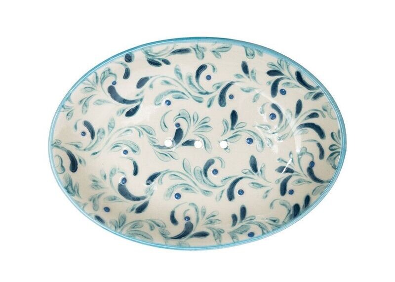 TRANQUILLO - Seifenschale - Oval - Oriental - Petrol