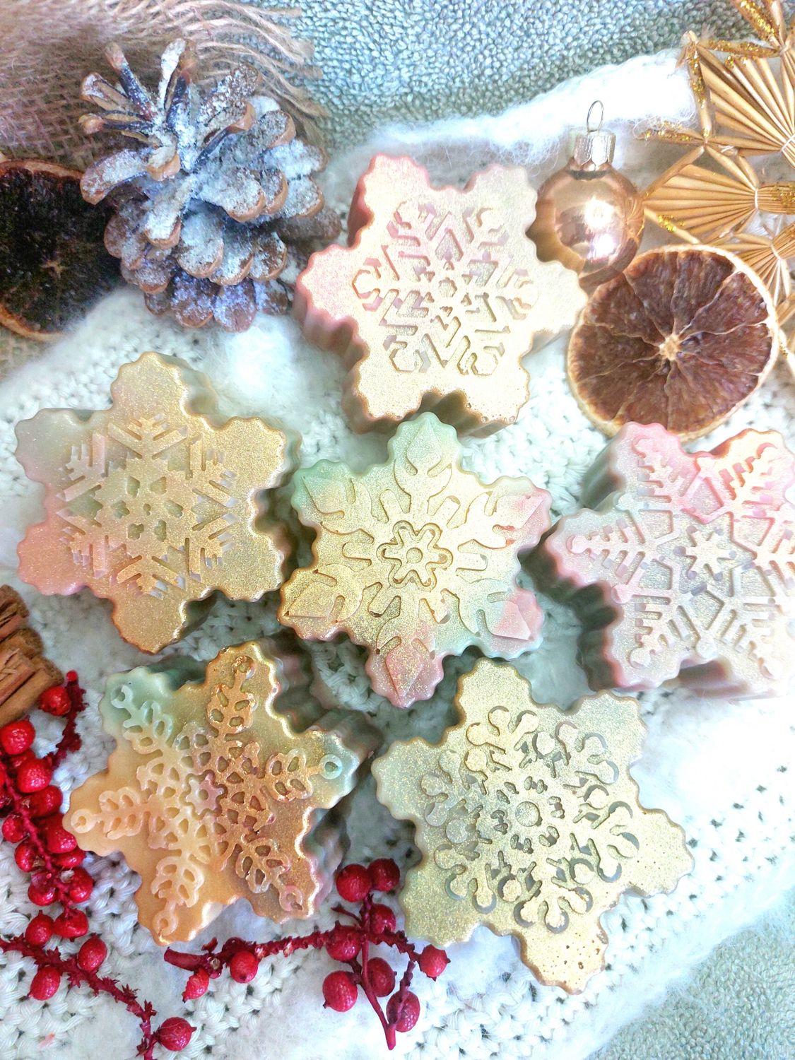 Christmas Snowflake - Orange