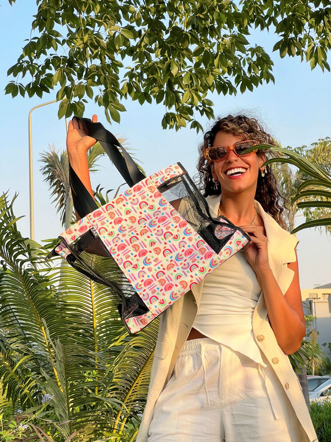 Infinite Rainbows Mesh Bag