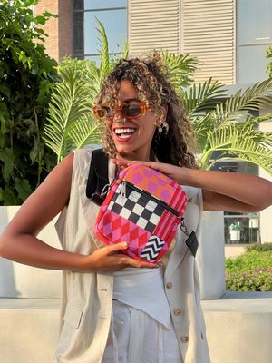 Fuchsia Fiesta Mini Cross Bag