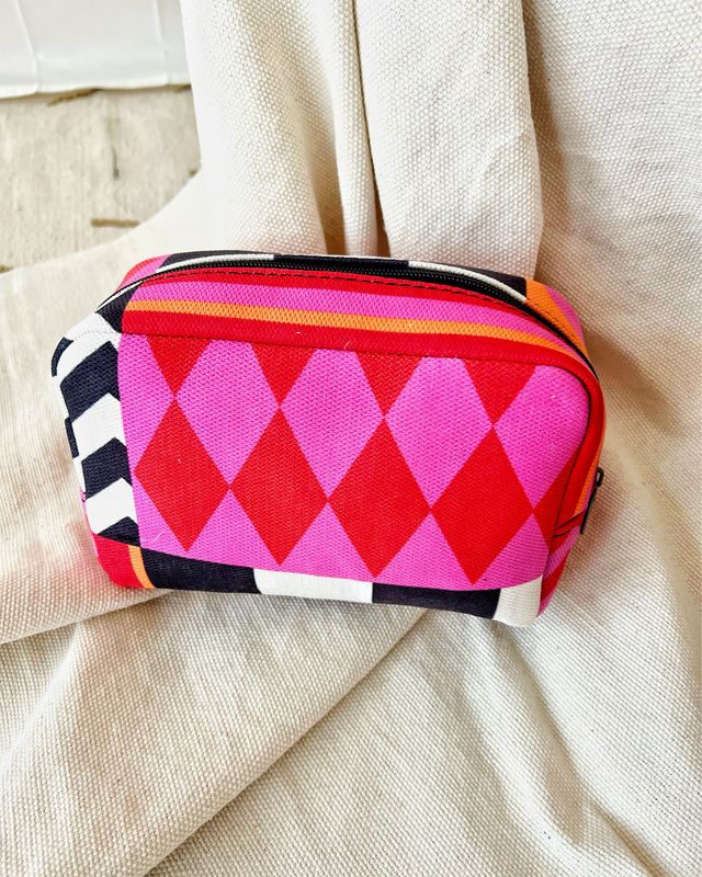 Fuchsia Fiesta Makeup Bag