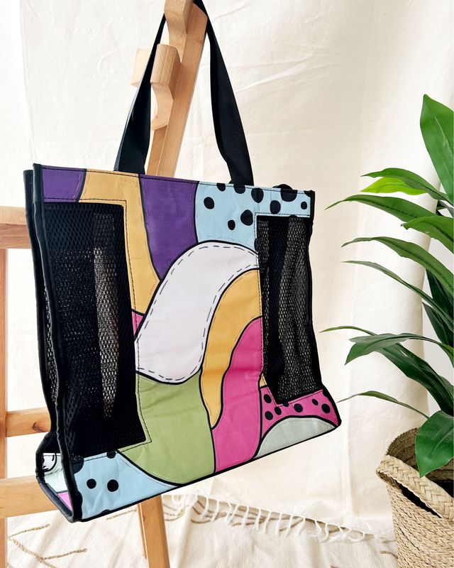 Cotton Candy Mesh Bag