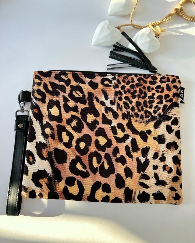 Light Leopard Clutch