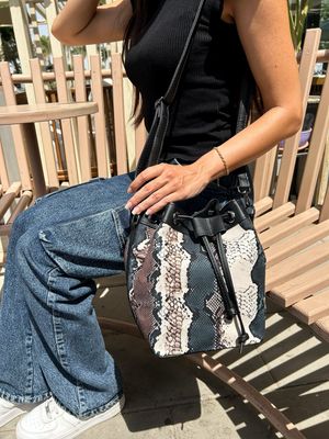 Snake Bucket Bag