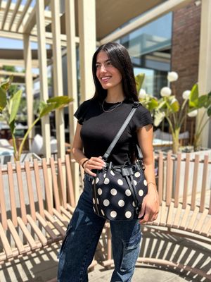 Polka Dots Bucket Bag