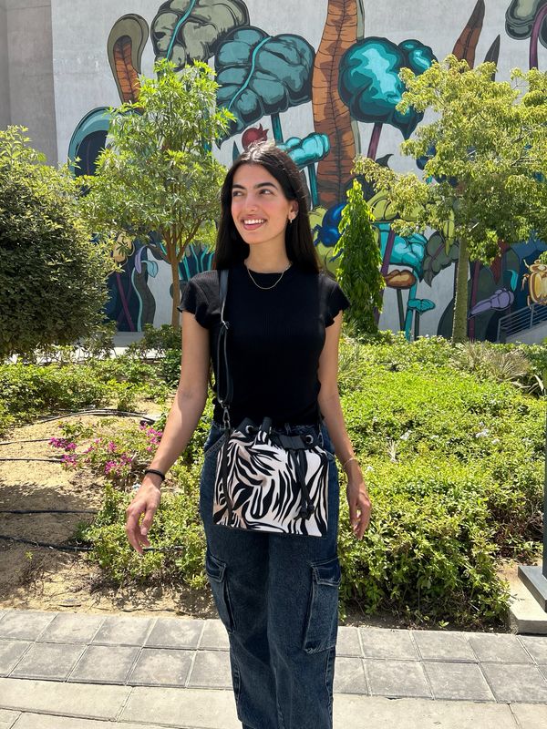 Zebra Bucket Bag
