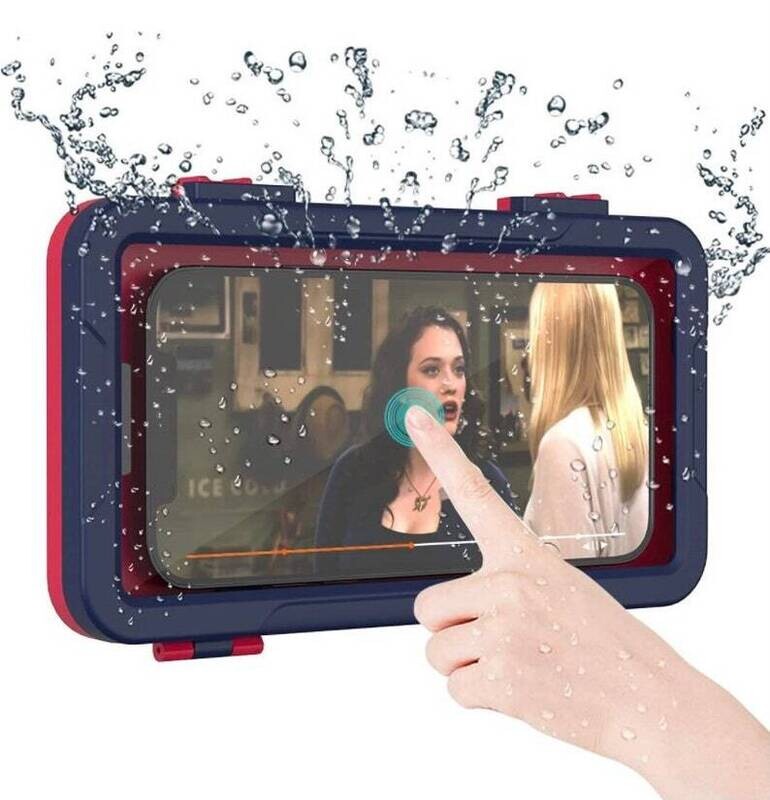 Wholesale Shower Phone Holder New Blue Abs Bathroom Shower Phone Holder