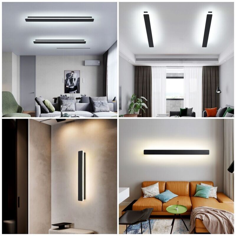 Atmosphere Lighting Minimalist Linear LED Wall Lamp for Living room Bedroom Hotel Entry Office Modern Lighting