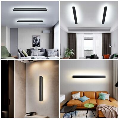 Atmosphere Lighting Minimalist Linear LED Wall Lamp for Living room Bedroom Hotel Entry Office Modern Lighting