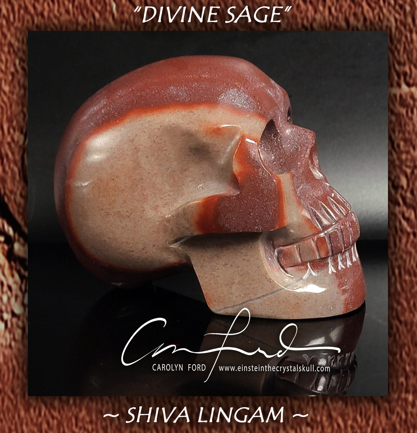Shiva Lingam Skull Carving, Einstein the Ancient Crystal Skull Imprinted 