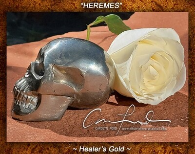 HEALER'S GOLD - Skull, Einstein Imprinted 