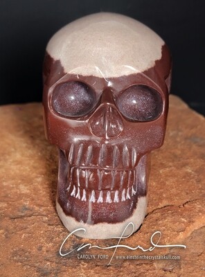 Shiva Lingam Skull Carving,  Einstein the Ancient Crystal Skull, Imprinted 